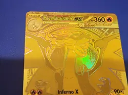 Mega Charizard EX Phantasmal Flames 130/094 Mega Ultra Rare Gold Card Near Mint - Image 3