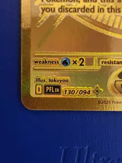 Mega Charizard EX Phantasmal Flames 130/094 Mega Ultra Rare Gold Card Near Mint - Image 5