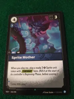 SPRITE MOTHER 106/298 RIFTBOUND LEAGUE OF LEGENDS (UNIT) RARE FOIL ENGLISH CARD - Image 1