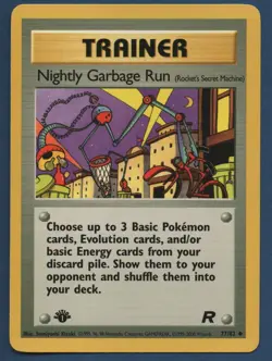 Pokemon Card - Nightly Garbage Run - 79/82 Team Rocket 1st Edition - Read Below - Image 1