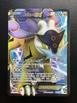 Pokemon TCG Raikou EX Full Art Ultra Rare Holo Card 105/108 - Italian NM - Image 1
