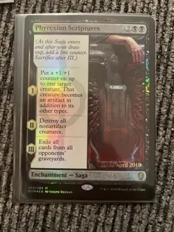 Phyrexian Scriptures Dominaria FOIL MTG Magic the Gathering NM Free Shipping - Image 1