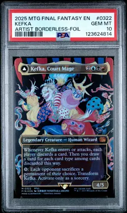 4814 Kefka Court Mage of Ruin 2025 MTG Final Fantasy #0322 Foil PSA 10 - Image 1