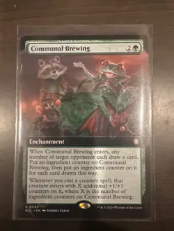 MTG Communal Brewing (Extended Art) [Bloomburrow Commander] Near Mint​ - Image 1