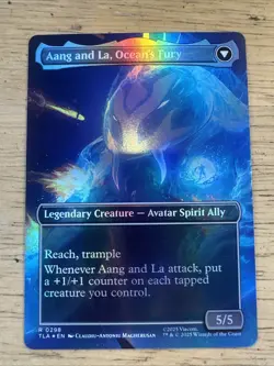 1x Aang, Swift Savior - 0298, Borderless Art Foil, Avatar, Magic MTG NM - Image 2