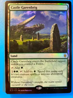 MTG 1x FOIL Castle Garenbrig # 240 Throne of Eldraine Magic the Gathering x1 NM - Image 1