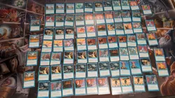 Lot Of 79 Blue MTG FBB 4th Edition Black Border Magic The Gathering FOREIGN - Image 1