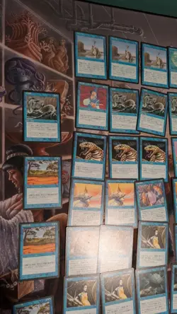 Lot Of 79 Blue MTG FBB 4th Edition Black Border Magic The Gathering FOREIGN - Image 2