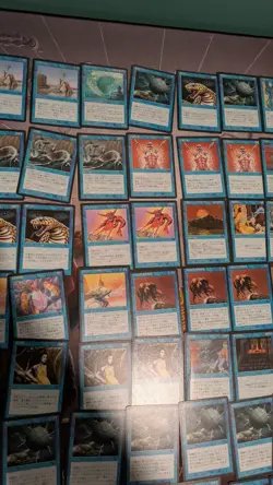 Lot Of 79 Blue MTG FBB 4th Edition Black Border Magic The Gathering FOREIGN - Image 3