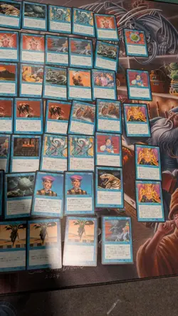 Lot Of 79 Blue MTG FBB 4th Edition Black Border Magic The Gathering FOREIGN - Image 5