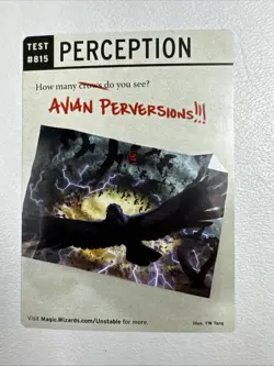 Storm Crow Token #5 (Foil) LP Unstable UST Magic MTG - Image 2