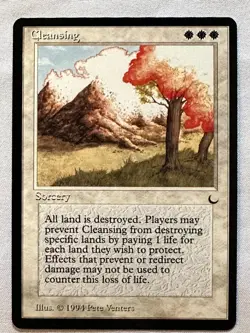 Cleansing - 1994 Magic the Gathering MTG The Dark - Near Mint - Free Shipping! - Image 1