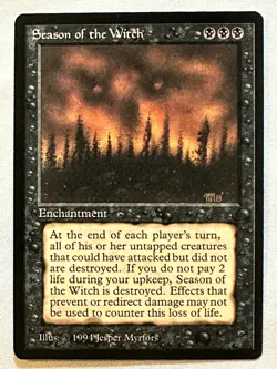 Season of the Witch - Magic the Gathering MTG The Dark - NM - Free Shipping! - Image 1