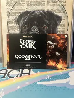 MTG Secret Lair X PlayStation: God Of War Greek Foil Edition - Sealed - Image 1
