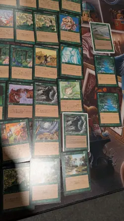 Lot Of 73 GREEN MTG FBB 4th Edition Black Border Magic The Gathering FOREIGN FWB - Image 5