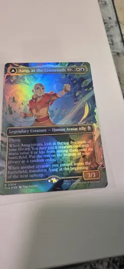 FOIL AANG, AT THE CROSSROADS (BORDERLESS) Avatar: The Last Airbender TLA MTG - Image 2