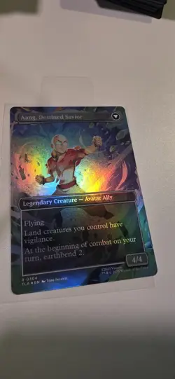 FOIL AANG, AT THE CROSSROADS (BORDERLESS) Avatar: The Last Airbender TLA MTG - Image 3