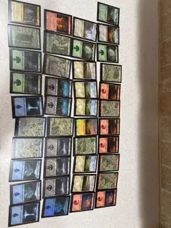 Lord of the Rings Magic the Gathering Lands NEW MInt lot of 41 #2 - Image 1