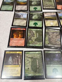 Lord of the Rings Magic the Gathering Lands NEW MInt lot of 41 #2 - Image 3