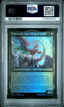4596 Sephiroth Fabled One-Winged Angel 2025 MTG Final Fantasy #0115 Foil PSA 10 - Image 2