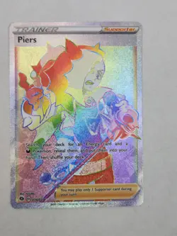 Pokemon Sword & Shield Champion's Path Piers Secret Rainbow Rare 078/073 - Image 1