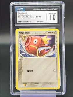 MAGIKARP 2006 POKEMON EX HOLON PHANTOMS COMMON A 69/100 CGC 10 - Image 1