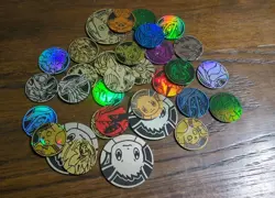 Lot of 35x Official Pokemon TCG Coins (Mix Of Regular and Jumbo)! - Image 1