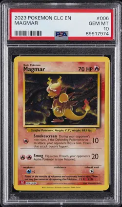 2023 POKEMON CLC-CLASSIC CHARIZARD & HO-OH EX DECK #006 MAGMAR PSA 10 - Image 1