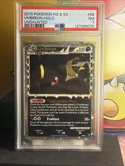 2010 Pokemon Umbreon Holo PSA 7 Undaunted #86 - Image 1