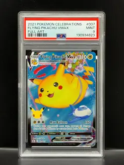 Flying Pikachu VMAX Full Art 2021 Pokemon Celebrations #007 PSA 9 Mint - Image 1