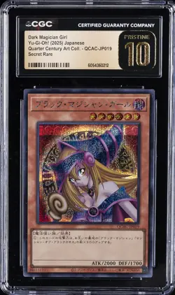 2025 YU-GI-OH! JAPANESE QCAC-SR #JP019 DARK MAGICIAN GIRL CGC 10 PRISTINE - Image 1