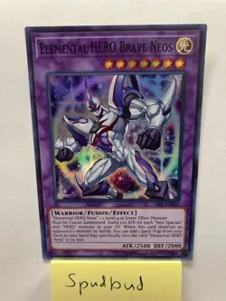 Elemental HERO Brave Neos Super Rare SAST-EN035 (Lightly Played) - Image 1