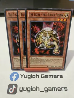 Yu-Gi-Oh The Light Hex Sealed Fusion X3 SDCR 1st Edition Common Light Played - Image 1