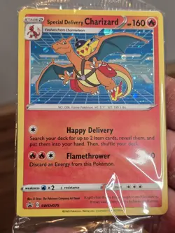 Pokemon Center Exclusive Special Delivery Charizard Card Sealed Promo Card - Image 1
