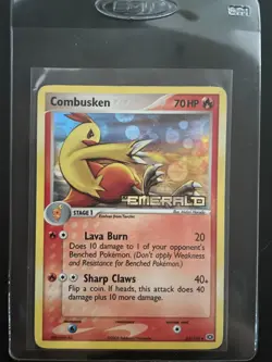 2005 Pokemon Combusken Ex Emerald Reverse Holo Foil Stamped Card 25/106 LP - Image 1