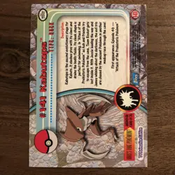 #141 Kabutops Rainbow Foil Topps TV Animation Series 3 Pokemon Card 2000 - Image 4
