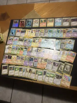 Vintage Pokemon Card Lot Holo Reverse Holo E series 90 cards Eevee Raichu fire - Image 1