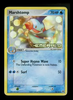 Marshtomp 36/106 EX Emerald 2005 Reverse Holo Pokemon Card TCG - Image 1