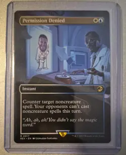 ~ Permission Denied (Borderless) ~ Medium Play ~ ~ MTG ~ - Image 1