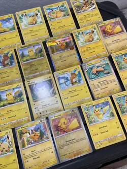 (30) Pikachu CARDS LOT VTG HOLO Raichu Stamped Red Cheeks Pichu - Image 5