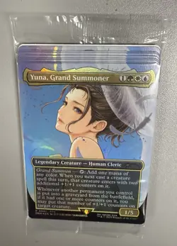 (8) Yuna, Grand Summoner Borderless Foil Promo Cards SEALED MTG Last Airbender - Image 2