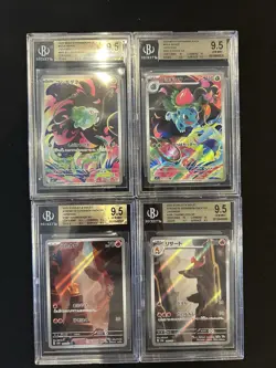 BGS 9.5 Pokemon Card 151 Japanese Ar Art Rare 4Card Set Bulk Different Types - Image 1
