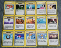 15 vintage Pokemon cards Trainer WOTC wizard of the coast - Image 1