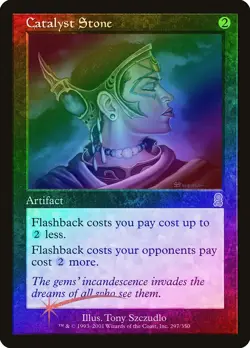 Catalyst Stone FOIL Odyssey PLD Artifact Rare MAGIC GATHERING CARD ABUGames - Image 1