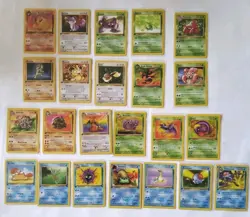 Pokemon Vintage, 1st Edition NON HOLO, 23 Card Lot Fossil, Jungle, Rocket LP/NM - Image 1