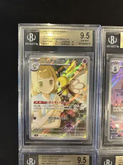 BGS 10 9.5 Pokemon Card 151 Japanese Ar Art Rare 4Card Set Bulk Different Types - Image 2