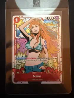 One Piece TCG Card - Wings Of The Captain OP06 - ST01-007 Nami TR Treasure Rare - Image 1