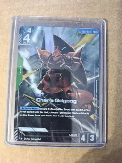 Char’s Gelgoog - Newtype Rising GD01-023 LR+ - NM / Mint Gundam Card Game - Image 1