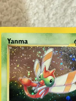 2001 Yanma 17/75 Neo Discovery Holo Rare SWIRL Pokemon TCG Card Good Condition! - Image 2