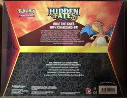 Sealed CHARIZARD GX Collection Box HIDDEN FATES (4 Booster Packs) Pokemon Cards - Image 2